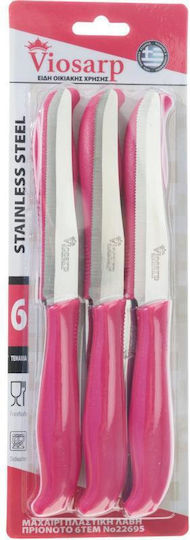 Viosarp General Use Knives Made of Stainless Steel Purple No22695 6 Pieces