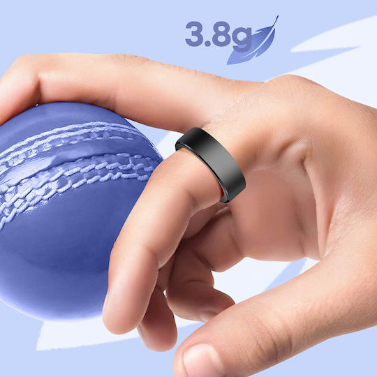 Riversong Trinity SR01 Smart Ring 20mm Αδιάβροχο με Παλμογράφο Μαύρο