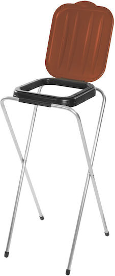 Brown 120l Bag Holder Stand Bio Waste Trash Segregation