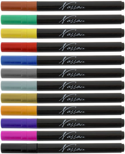 Nassau Fine Art Magische Zeichenmarker Dünne Set 12Stück
