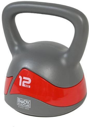 Body Sculpture Gray PVC Kettlebell BW-117 12kg