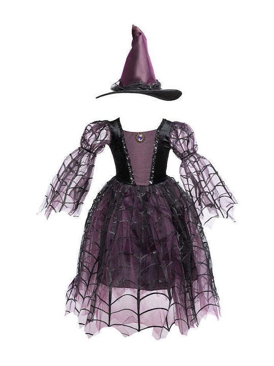 Great Pretenders Kids' Witch Costume Purple Hat Ages 4-8