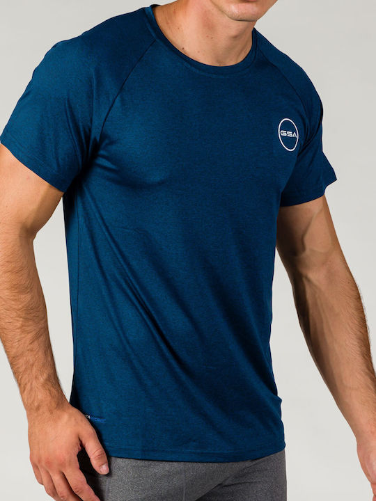 GSA Herren Sport T-Shirt Kurzarm BLUE