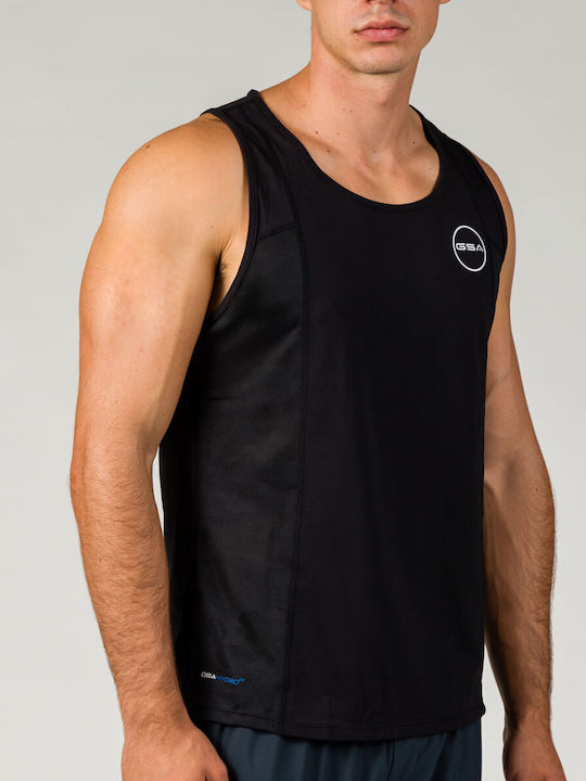 GSA Men's Athletic Sleeveless Blouse BLACK