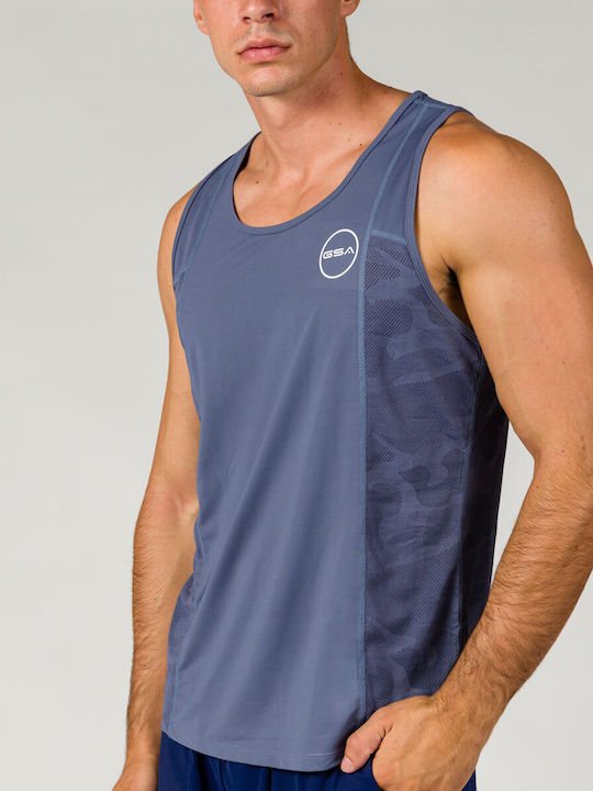 GSA Men's Athletic Sleeveless Blouse Charcoal