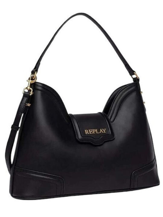 Replay Women Women's Bag Shopper Shoulder Black