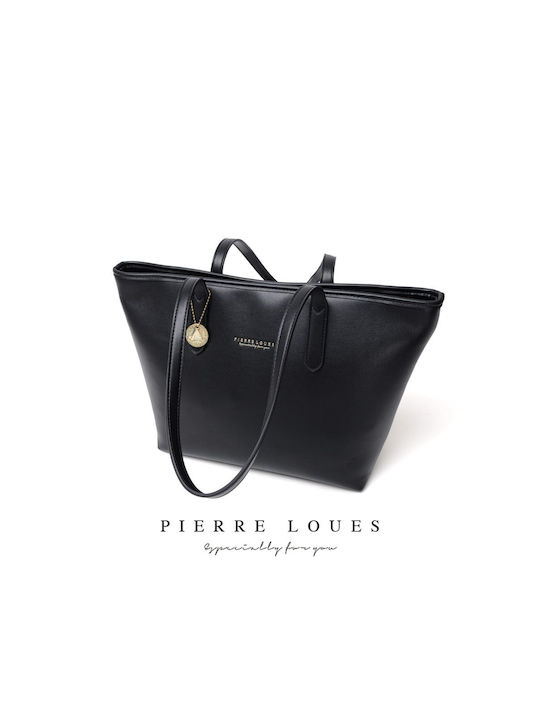 Pierre Loues Damen Tasche Shopper Rucksack Schwarz