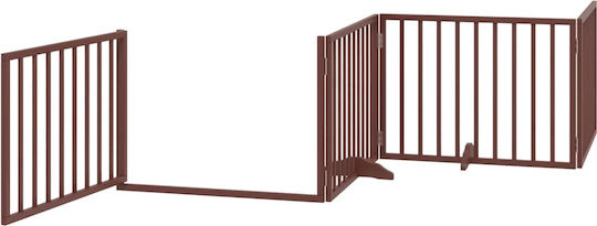 vidaXL Divider de verandă pentru Câini de Culoare Alb 320 x 60cm
