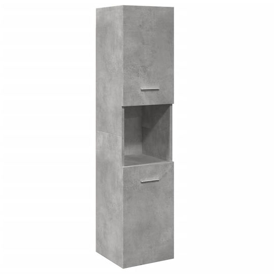 vidaXL Waschtisch ohne Waschbecken mit Spiegel L41xB46xH38.5cm Grey Concrete