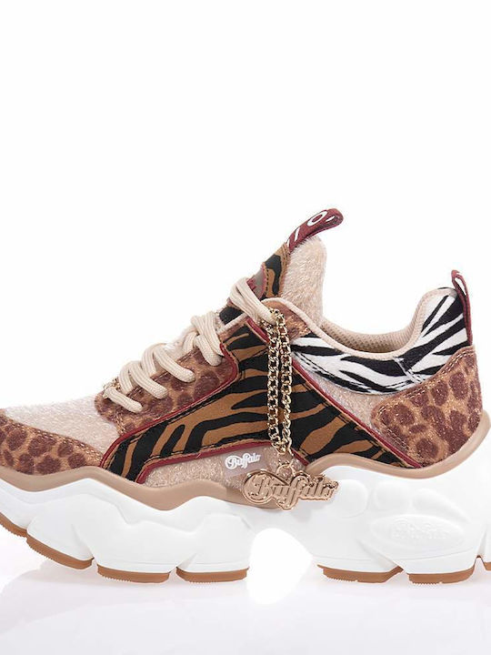 Buffalo Binary Glam Chunky Sneakers Coffee