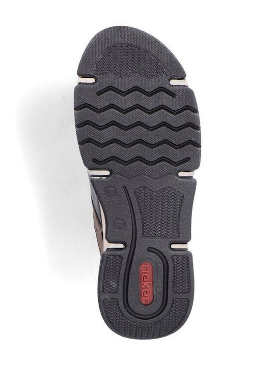 Adidași Anatomici Pentru Femei Maro / Negru / Albastru Metalizat