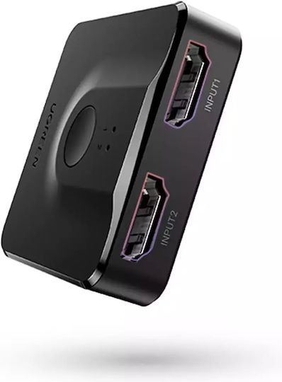 Switch Box Ugreen 2in1 Hdmi 2.0 20cm Black 6957303804351