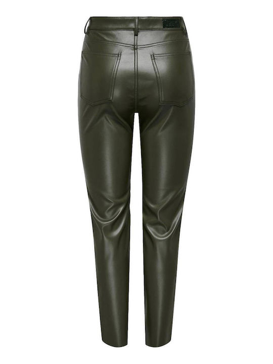 Hw Women's High-waisted Fabric Trousers Regular Fit Deep Depths