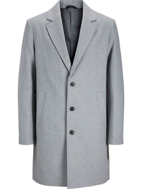 Ανδρικό Παλτό Light Grey Melange