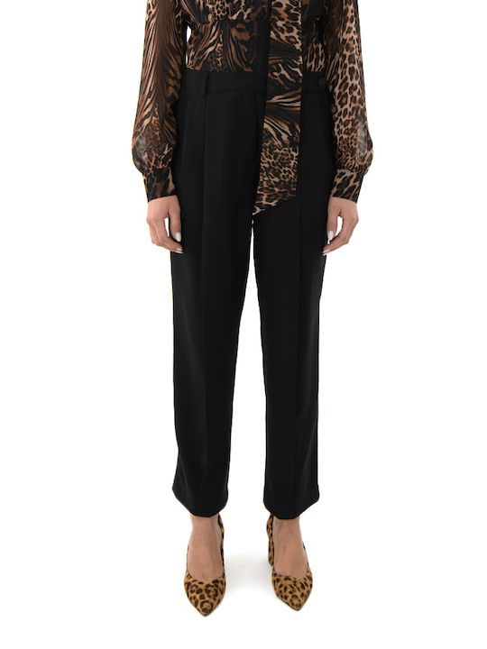 Twenty 29 Women's High-waisted Fabric Trousers Black