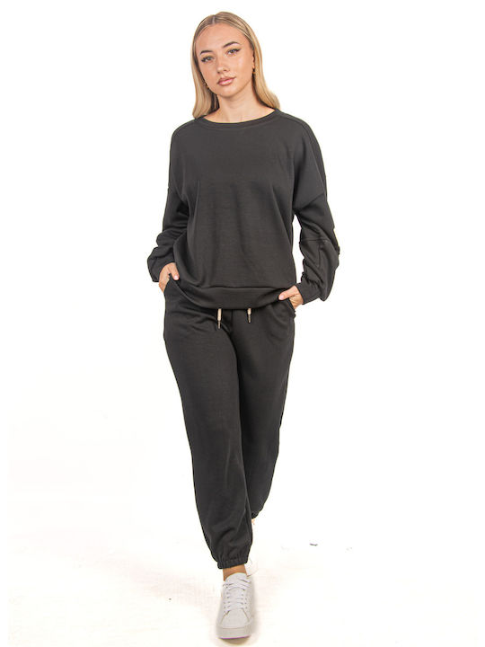 Ellen Femei Black Set cu Pantaloni