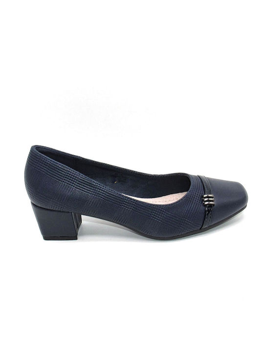 Moenia Synthetic Leather Blue Heels