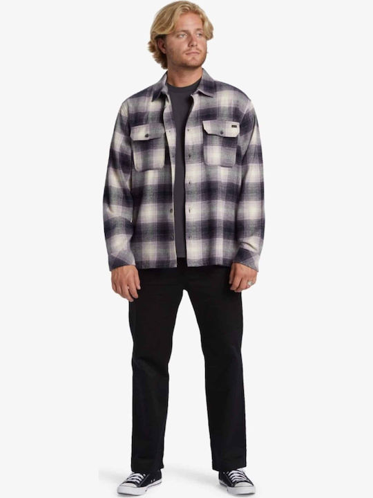 Billabong Men's Shirt Long Sleeve Flannel MOV