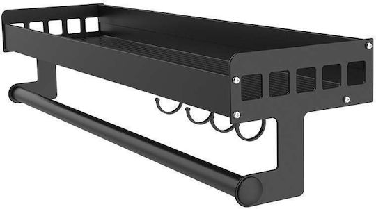 Wall Metal Shelf 30x12.5cm Black