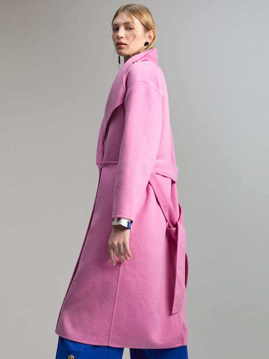 Wolle Damen ROZ Mantel mit Gürtel