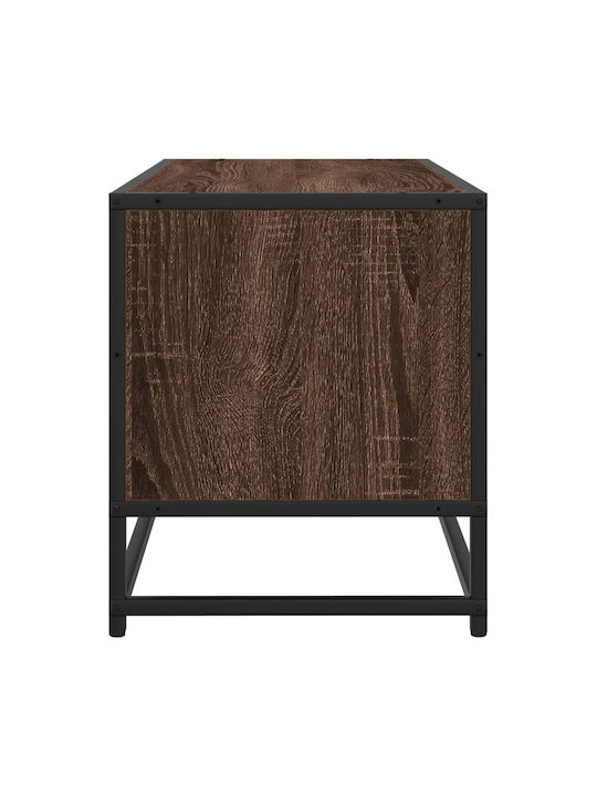 TV Stand Made of Metal and Brown Oak M80xD34.5xH40cm