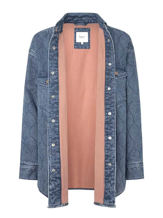 Women's Denim Long Sleeve Shirt Denim