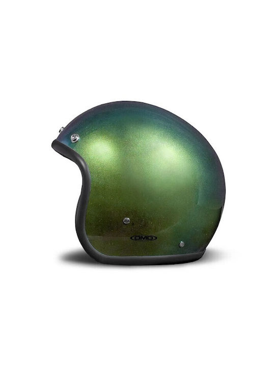 DMD Retro Rainbow Green Κράνος Μηχανής Jet ECE 22.06 900gr