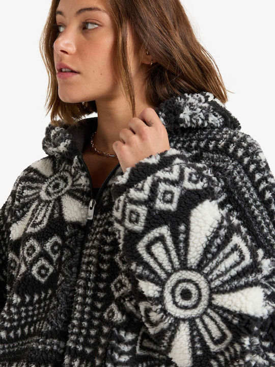 Obsessed With You Long Women's Cardigan with Zipper Phantom Mo