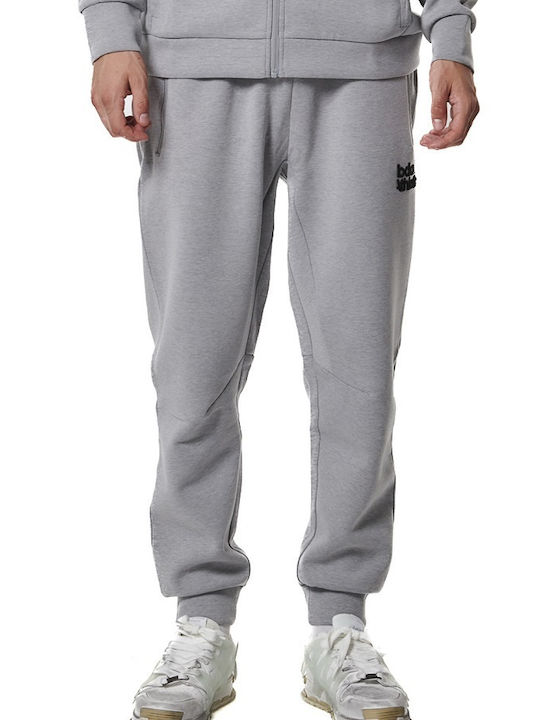 Body Action Men's Sweatpants with Rubber Silver Grey