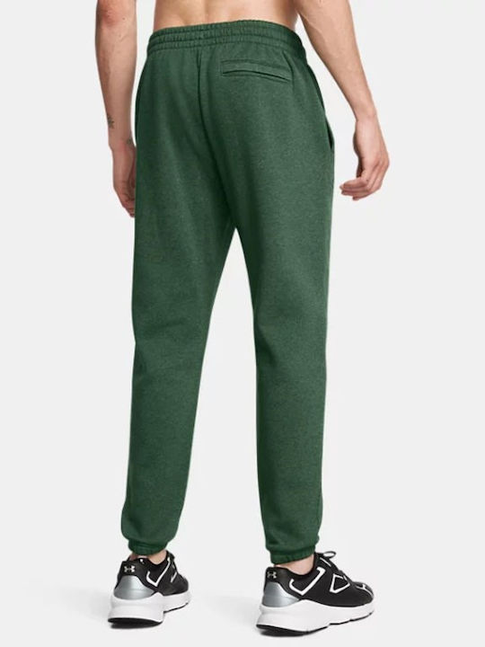 Under Armour Men's Fleece Sweatpants with Rubber green