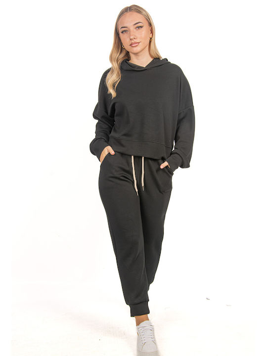 Ellen Damen-Sweatpants-Set BLACK