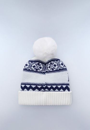 Beanie Beanie Knitted in White color