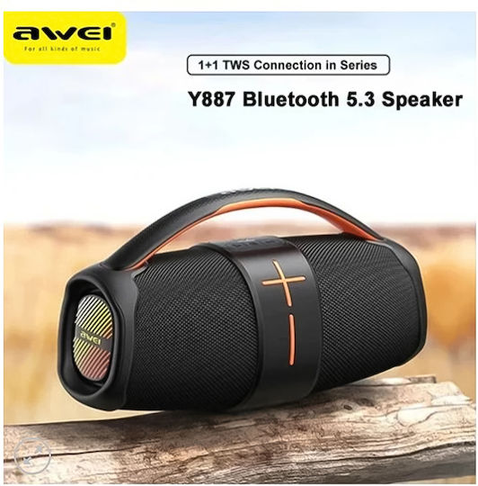 Awei Y887 Bluetooth Speaker 20W with Battery Life up to 5 hours Black