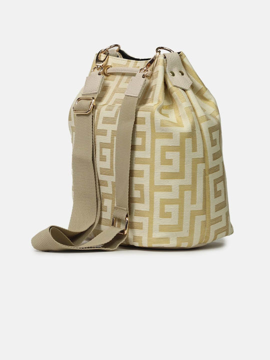 Ari Gorgio Damen Beutel Schulter Beige/Gold