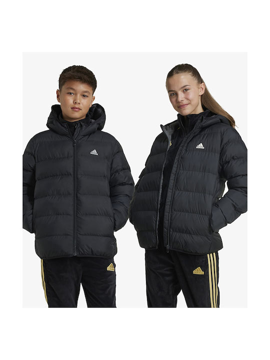 adidas Kids Casual Jacket with Hood Black Down