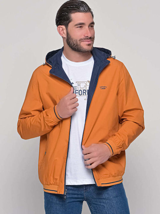 Lexton Herren Jacke Lässig Blue/Orange