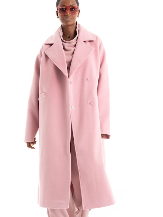 Somethingnew Women's Coat Pink