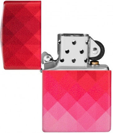 Zippo Pixel Windproof Flame Lighter in Red Color