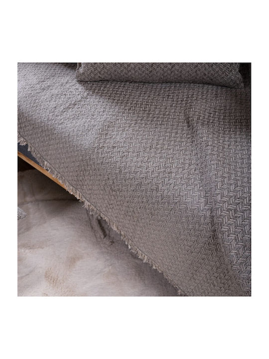 Teoran Kingston Ριχτάρι Πολυθρόνας Chenille 180x150εκ. 03 52015812