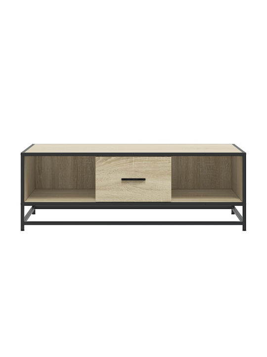 Rechteckiger Zentraler Kaffeetisch aus Holz Sonoma Eiche M100xB57xH35cm