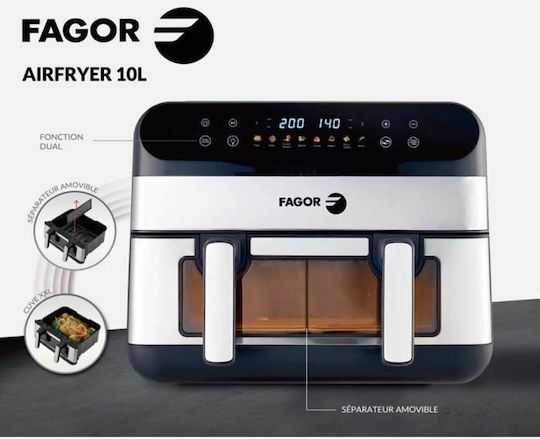 Fagor Еър Фрайър 10лт Черен