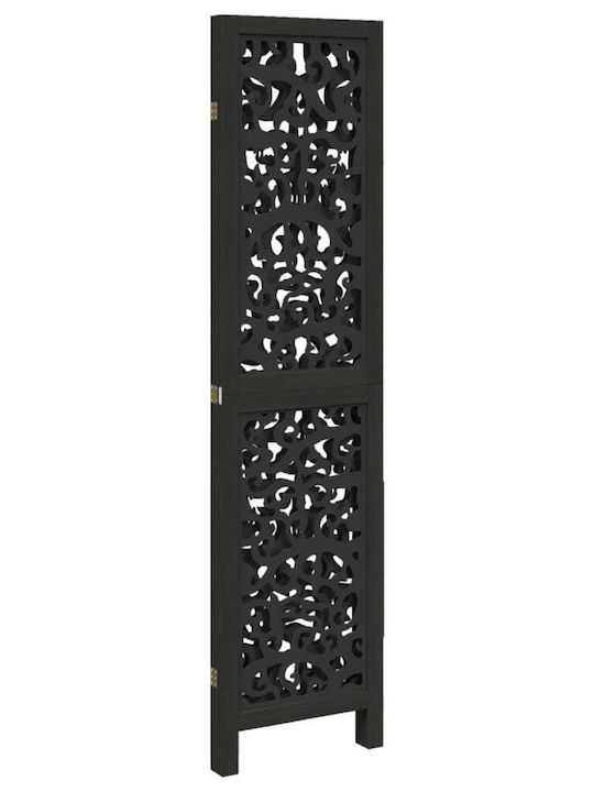vidaXL Decorative Room Divider Wooden with 3 Panels 105x160cm