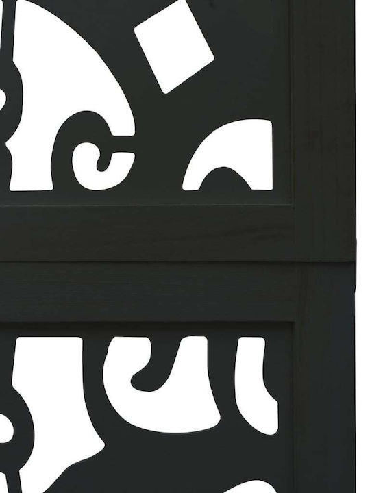 vidaXL Decorative Room Divider Wooden with 3 Panels 105x160cm