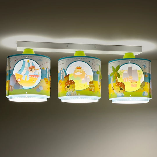 Ango Kronleuchter Kinderzimmer-Deckenleuchte aus Kunststoff 15W mit E27 Lampensockelgröße 19cm