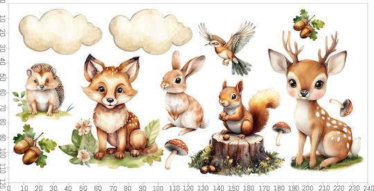 Decowalls Kinder Wandsticker Wand 120x240cm