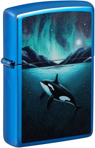 Zippo Αντιανεμικός Αναπτήρας Φλόγας σε Μπλε χρώμα