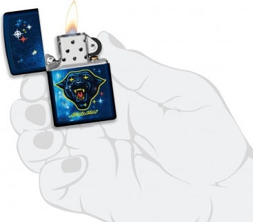 Zippo Santa Cruz Αντιανεμικός Αναπτήρας Φλόγας σε Μπλε χρώμα