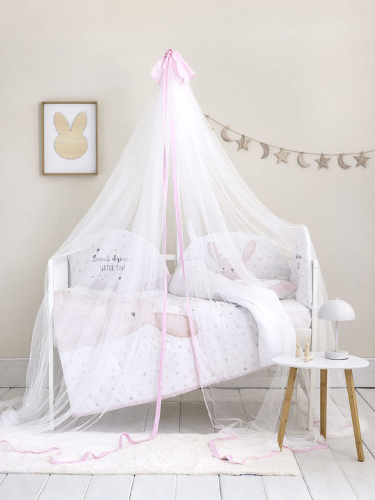 Nima Mosquito Net Crib Nappy Tulle 34156 Pink 200x600x600cm