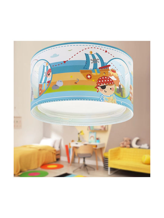 Ango Kids Plastic Single Mount Ceiling Light E27 Transparent 15W 33cm