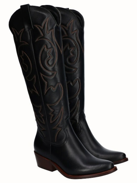 Viguera Leather Women's Boots Cowboy Black